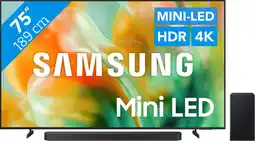 Coolblue Samsung Mini-LED 75 M83H (2026) + Samsung HW-Q600F (2025) aanbieding