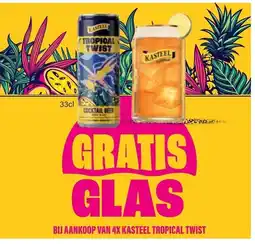 Prik en Tik Kasteel tropical twist cocktail beer aanbieding