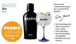Prik en Tik Bulldog Gin aanbieding