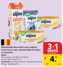 Carrefour Market Plantaardig alternatief voor yoghurt, verse kaas, cups, plantaardige dranken en desserts aanbieding