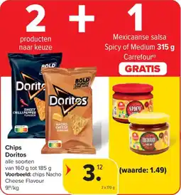 Carrefour Market Chips Doritos aanbieding