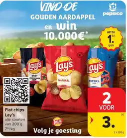 Carrefour Market Flat chips Lay's aanbieding