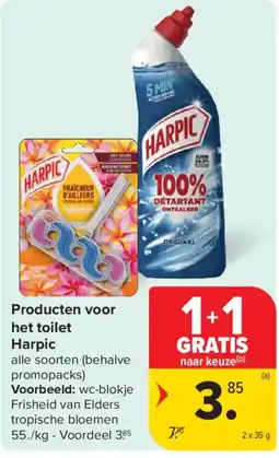 Carrefour Market Producten voor het toilet Harpic aanbieding