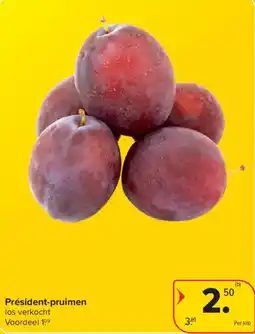 Carrefour Market Président-pruimen aanbieding