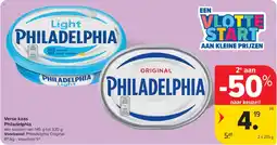 Carrefour Market Verse kaas Philadelphia aanbieding