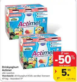 Carrefour Market Drinkyoghurt Actimel aanbieding