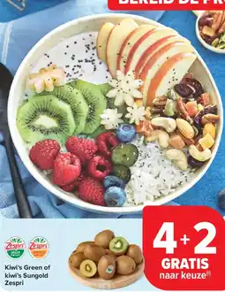 Carrefour Market Zespri Kiwi's Green of kiwi's Sungold aanbieding