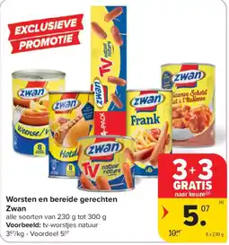 Carrefour Market Worsten en bereide gerechten Zwan aanbieding