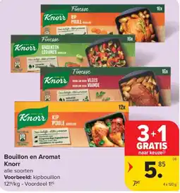 Carrefour Market Bouillon en Aromat Knorr aanbieding