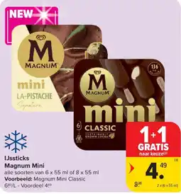 Carrefour Market IJssticks Magnum Mini aanbieding