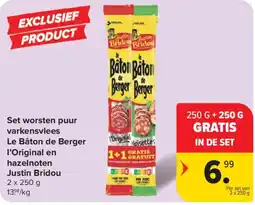 Carrefour Market Set worsten puur varkensvlees aanbieding