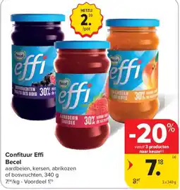 Carrefour Market Confituur Effi aanbieding
