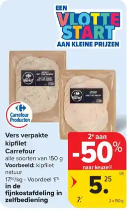 Carrefour Market Vers verpakte kipfilet Carrefour aanbieding