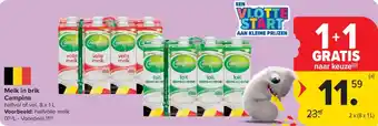 Melk in brik Campina