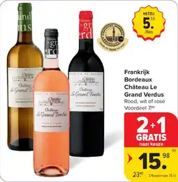 Carrefour Market Frankrijk Bordeaux Château Le Grand Verdus aanbieding