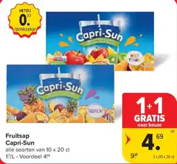Carrefour Market Fruitsap Capri-Sun aanbieding