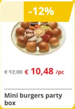 Renmans Mini burgers party box aanbieding