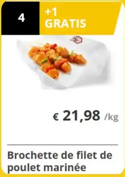 Renmans Brochette de filet de poulet marinée aanbieding