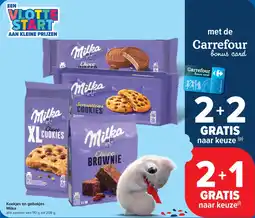 Carrefour Milka Koekjes en gebakjes aanbieding