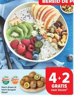 Carrefour Zespri Kiwi's Green of kiwi's Sungold aanbieding