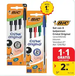 Carrefour Set van 4 balpennen aanbieding