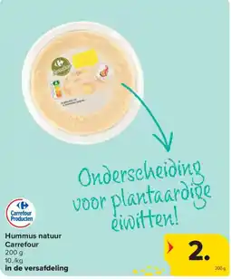 Carrefour Hummus natuur aanbieding