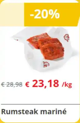 Renmans Rumsteak mariné aanbieding