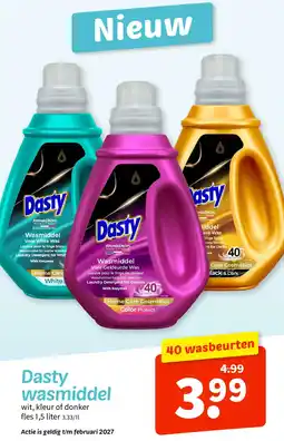 Wibra Dasty wasmiddel aanbieding
