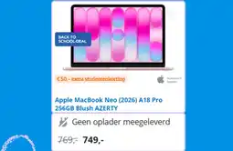Coolblue Apple Macbook Neo (2026) A18 Pro aanbieding