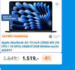 Coolblue Apple MacBook air aanbieding
