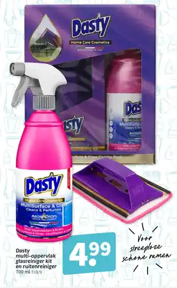 Wibra Dasty multi-oppervlak glasreiniger kit en ruitenreiniger aanbieding