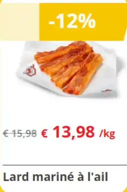 Renmans Lard mariné à l'ail aanbieding