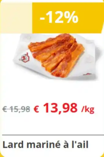 Lard mariné à l'ail