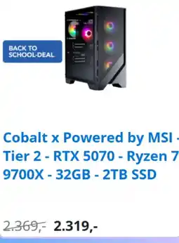 Coolblue Cobalt x Powered by MSI - Tier 2 aanbieding