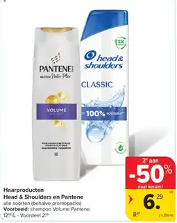 Carrefour Haarproducten Head & Shoulders en Pantene aanbieding