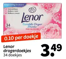 Wibra Lenor drogerdoekjes aanbieding