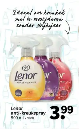 Wibra Lenor anti-kreuksspray aanbieding