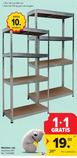 Carrefour Metalen rek aanbieding