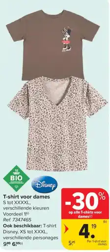 Carrefour T-shirt voor dames aanbieding