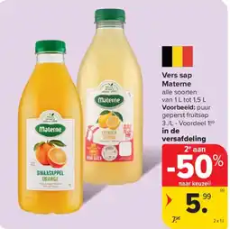 Carrefour Vers sap Materne aanbieding