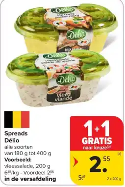 Carrefour Spreads Délio aanbieding