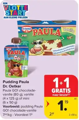 Carrefour Pudding Paula aanbieding