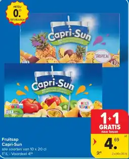 Carrefour Fruitsap Capri-Sun aanbieding