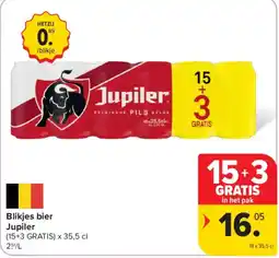 Carrefour Jupiler Blikjes bier aanbieding