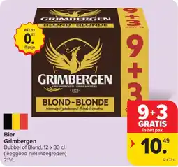 Carrefour Bier Grimbergen aanbieding