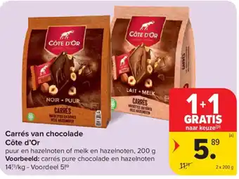 Carrés van chocolade Côte d'Or