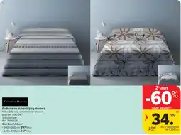 Carrefour Bedrukt en dubbelzijdig dekbed aanbieding