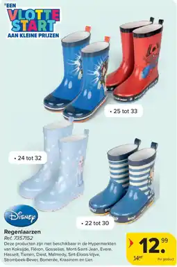 Carrefour Regenlaarzen aanbieding