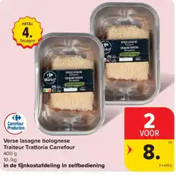 Carrefour Verse lasagne bolognese aanbieding