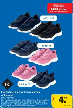 Carrefour Loopschoenen voor heren, dames of kinderen aanbieding